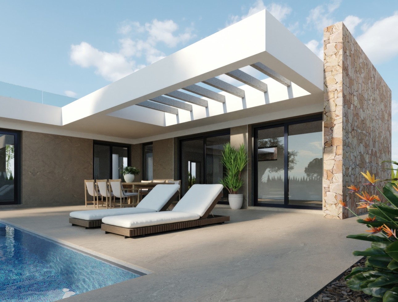 Neue Gebäude - Einfamilienhaus - Fuente Alamo