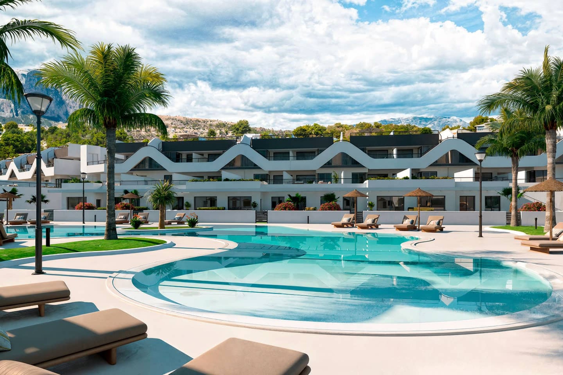 Neue Gebäude - Flach gelegener Bungalow - Alfaz del Pi