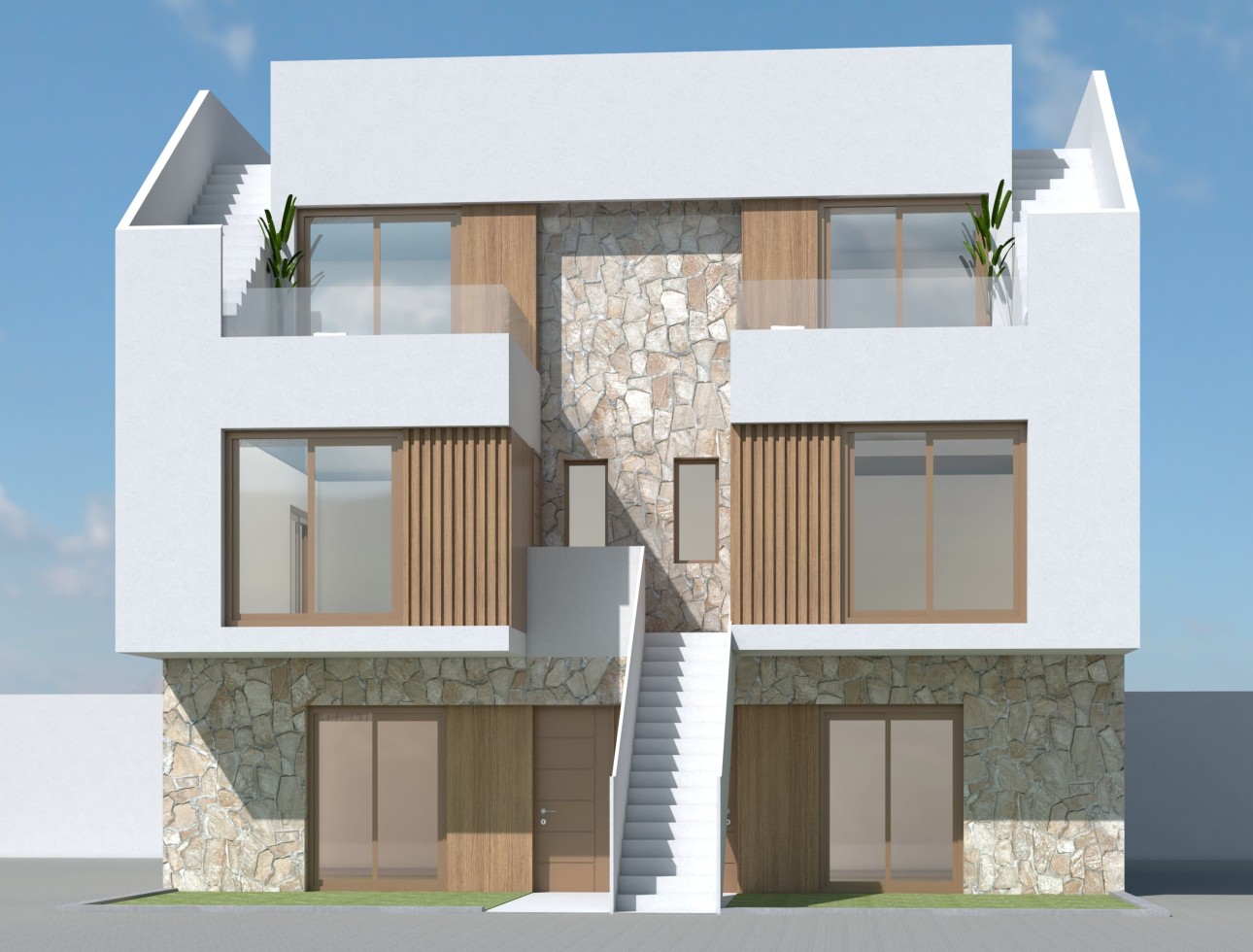 Neue Gebäude - Flach gelegener Bungalow - Benejúzar