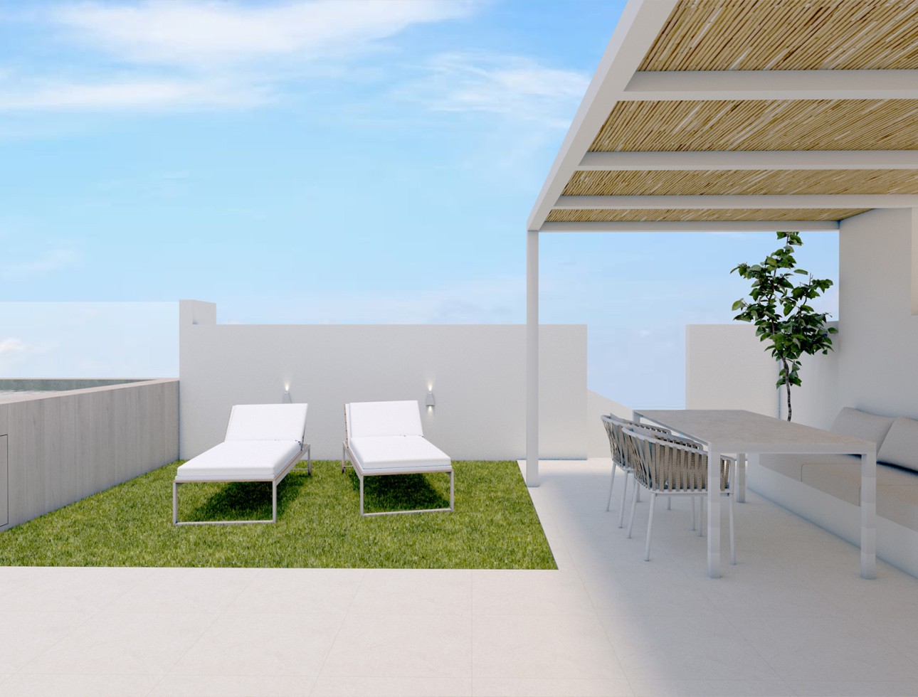 Neue Gebäude - Flach gelegener Bungalow - Pilar de la Horadada