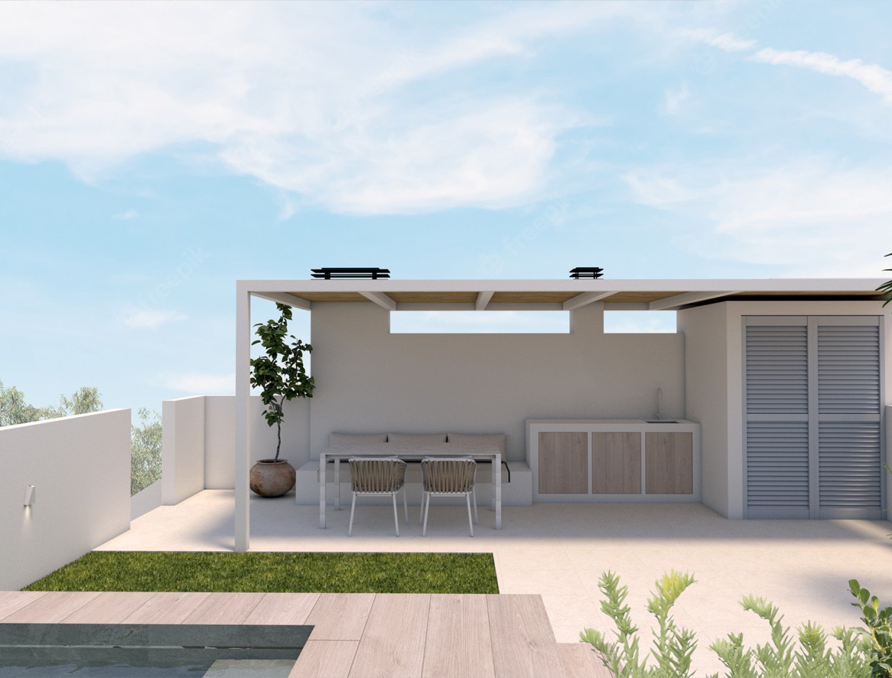 Neue Gebäude - Flach gelegener Bungalow - Pilar de la Horadada