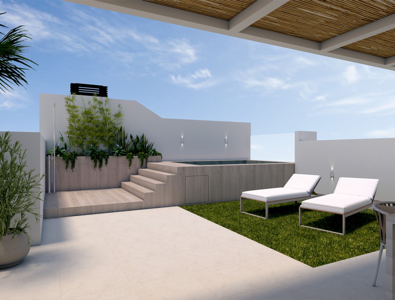 Neue Gebäude - Flach gelegener Bungalow - Pilar de la Horadada