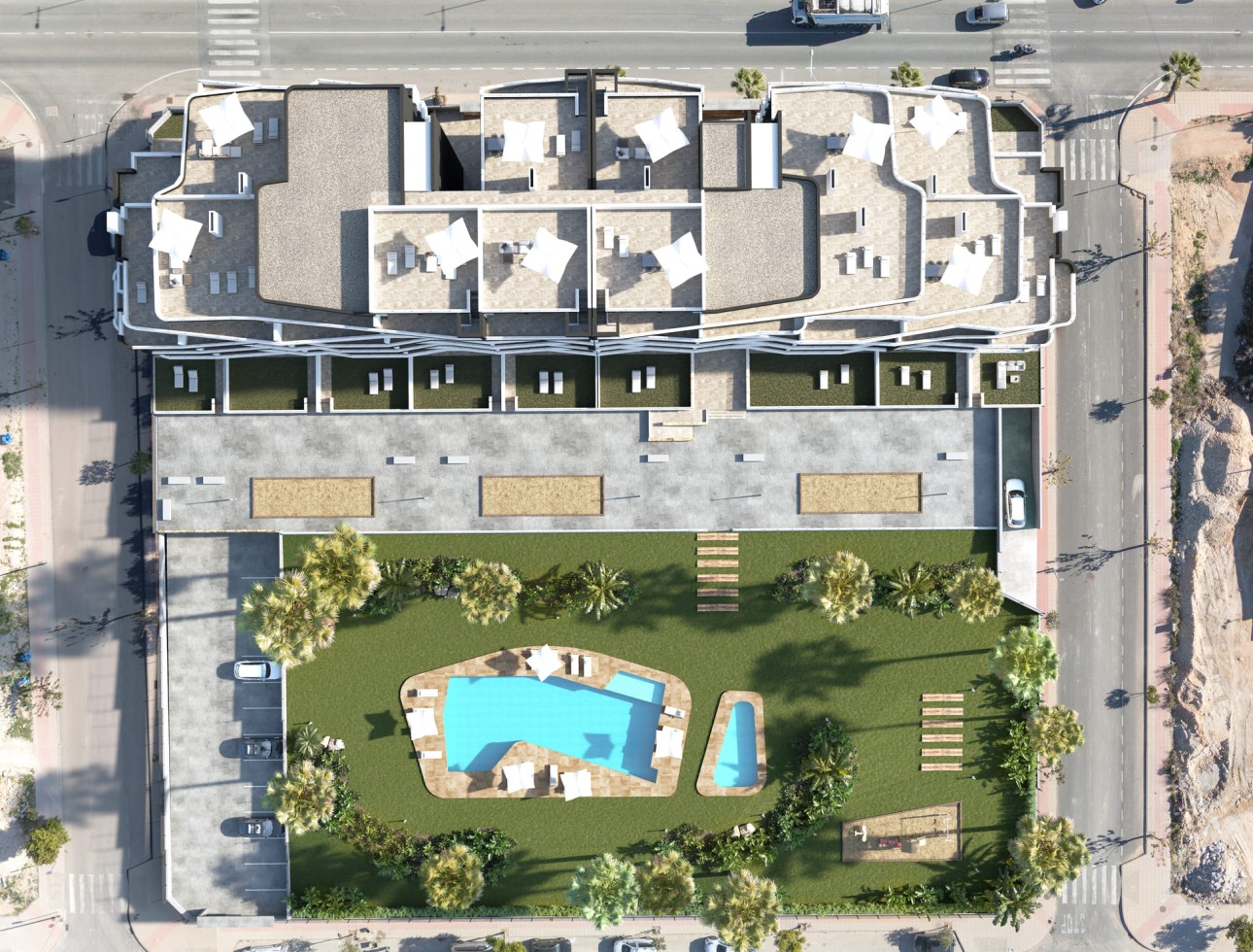 Neue Gebäude - Penthouse - San Miguel de Salinas