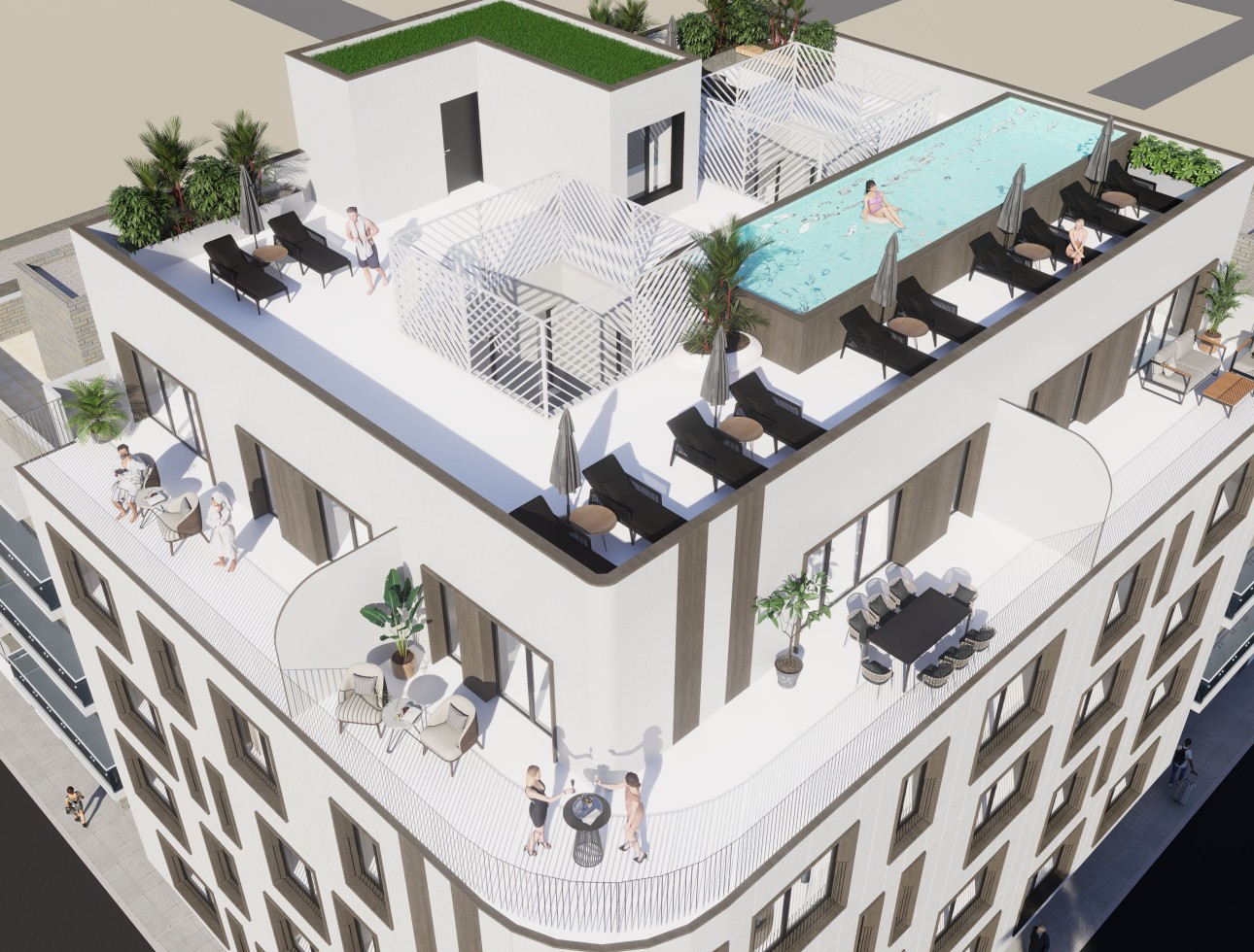 Neue Gebäude - Penthouse - Torrevieja