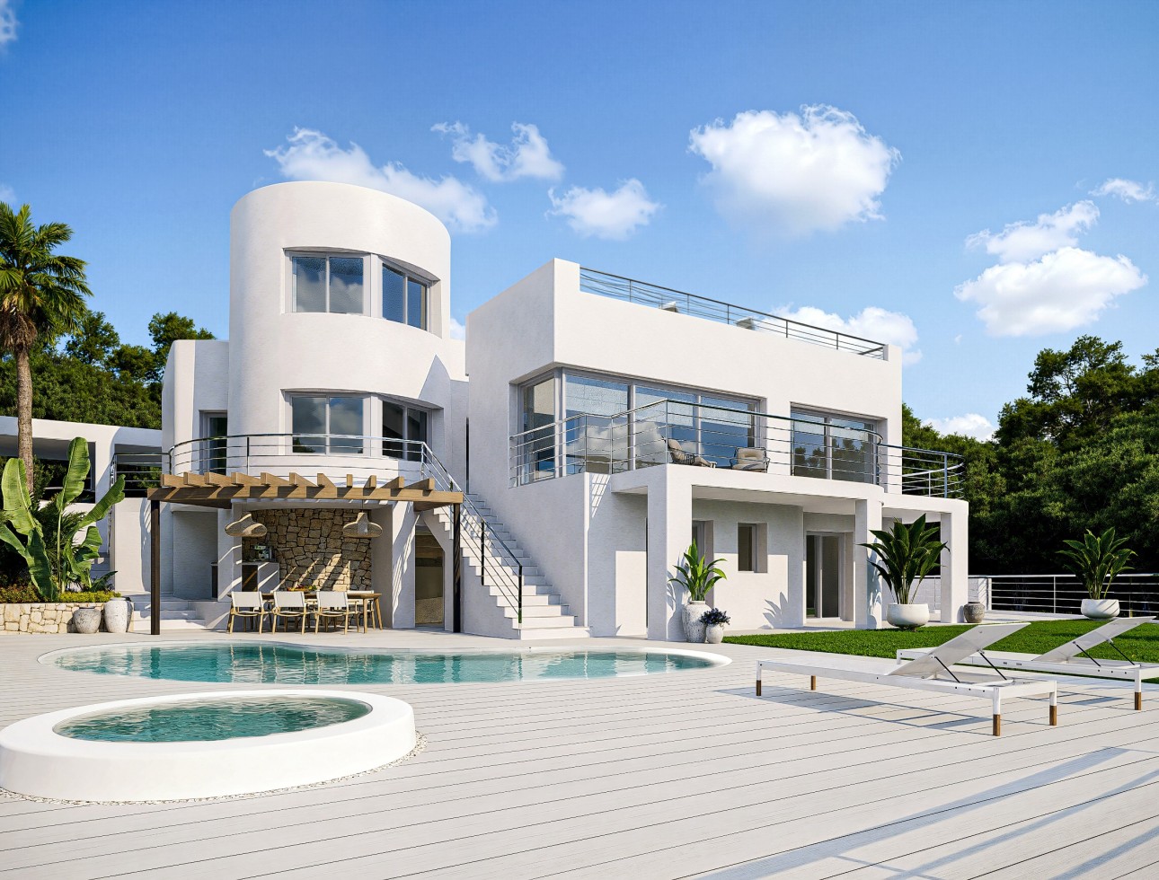 Neue Gebäude - Villa / Doppelhaushälfte - Altea