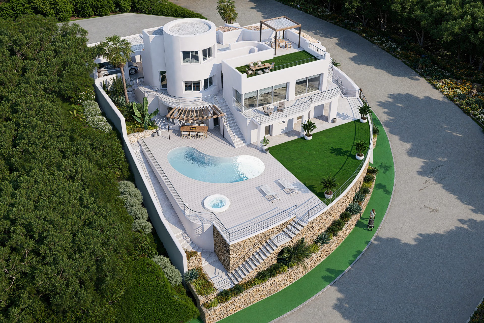 Neue Gebäude - Villa / Doppelhaushälfte - Altea
