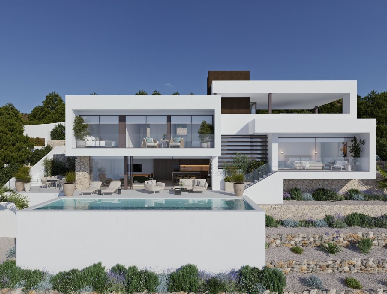 Neue Gebäude - Villa / Doppelhaushälfte - Altea