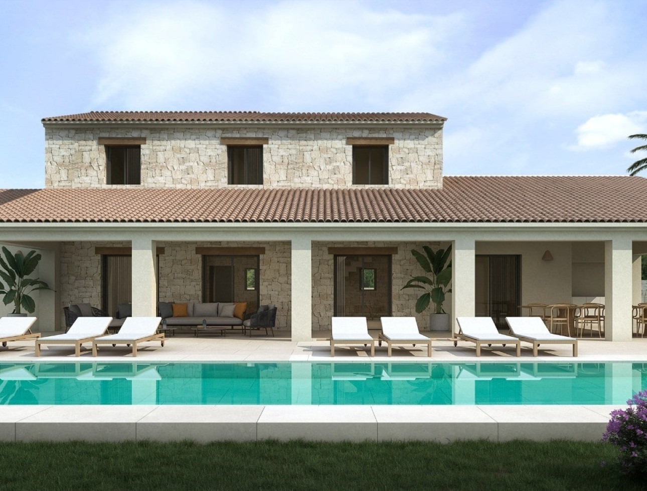 Neue Gebäude - Villa / Doppelhaushälfte - Moraira