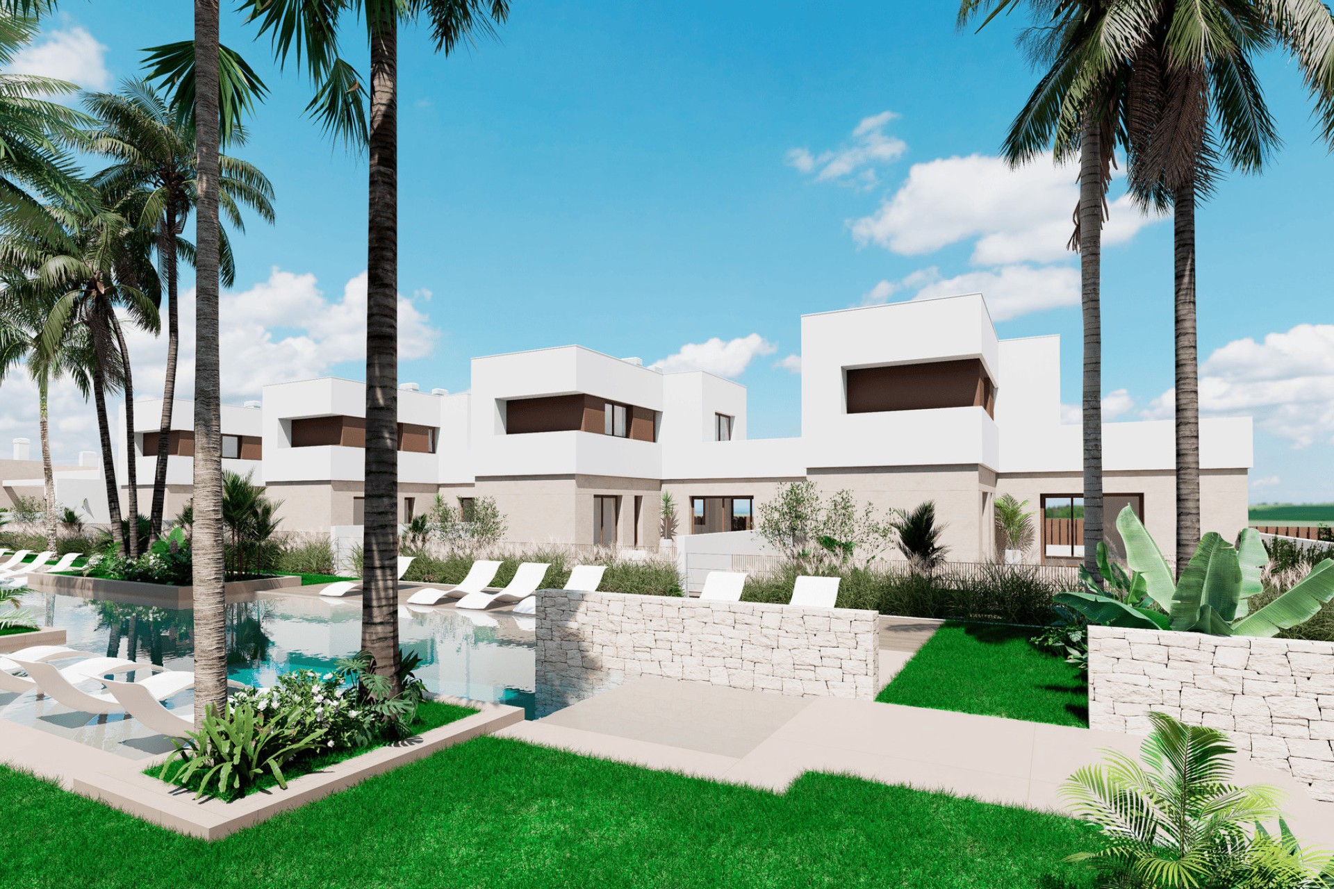 Nieuwbouw Woningen - Laaggelegen bungalow - Los Alcázares