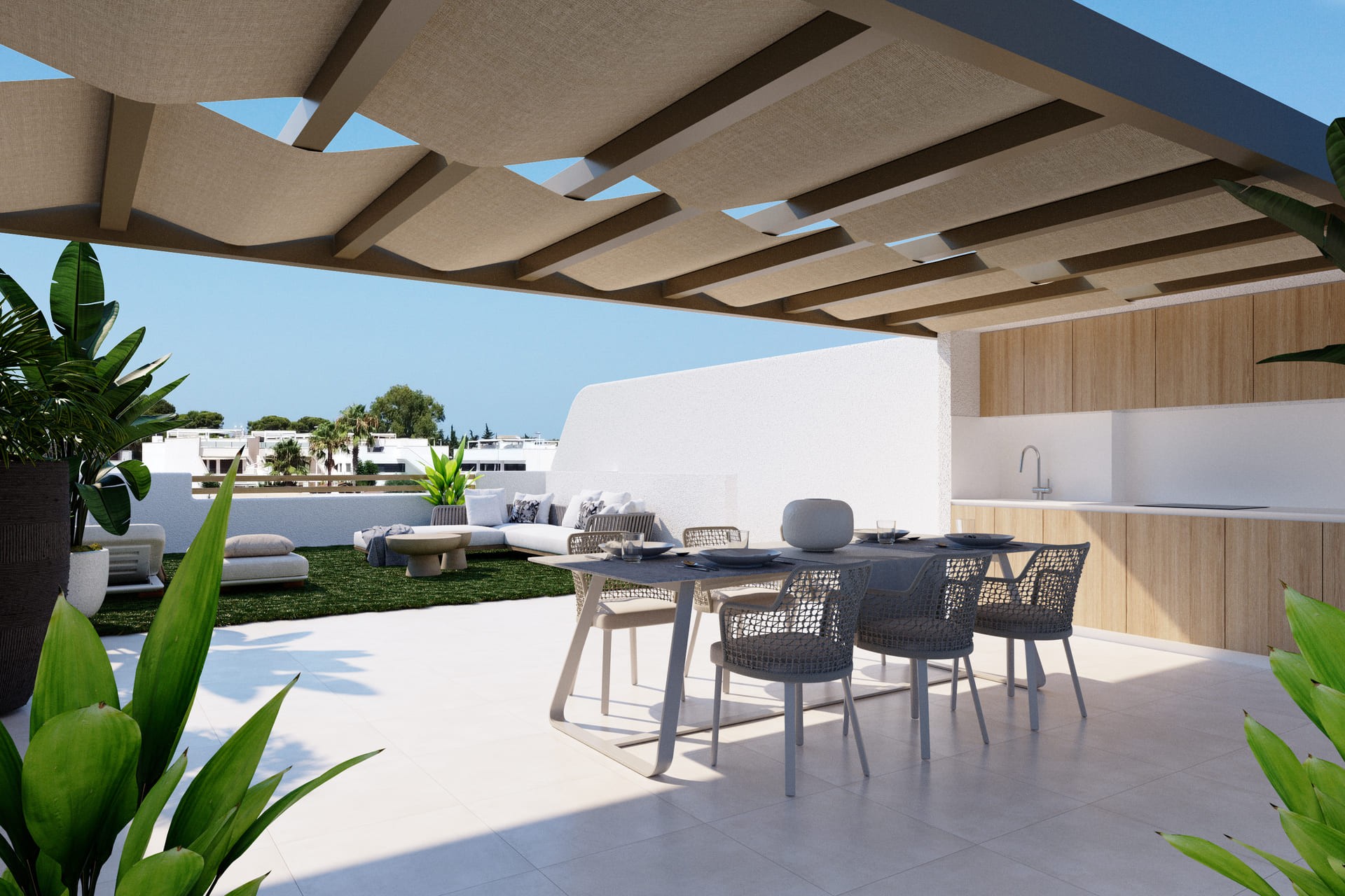 Nieuwbouw Woningen - Laaggelegen bungalow - San Pedro del Pinatar