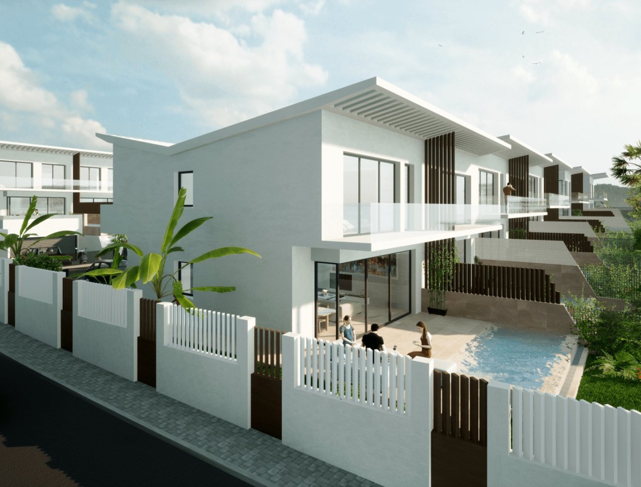 Nieuwbouw Woningen - terraced - Las Lagunas de Mijas