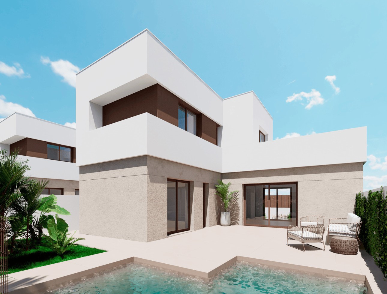 Nieuwbouw Woningen - Verhoogde bungalow - Los Alcázares