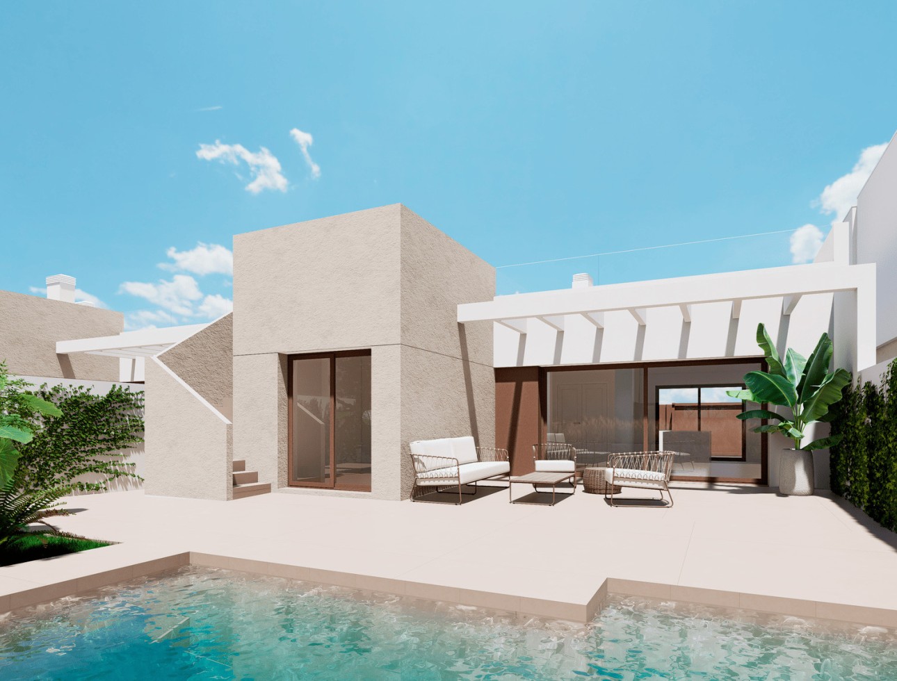 Nieuwbouw Woningen - Verhoogde bungalow - Los Alcázares