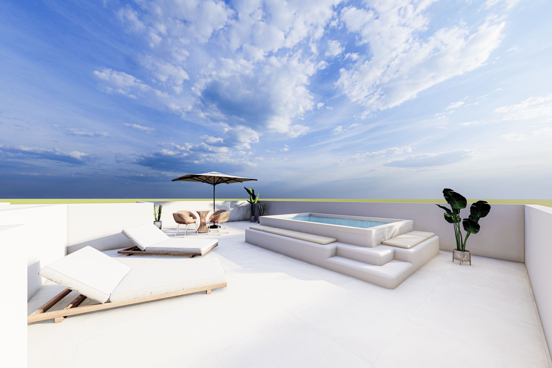 Nieuwbouw Woningen - Verhoogde bungalow - San Pedro del Pinatar