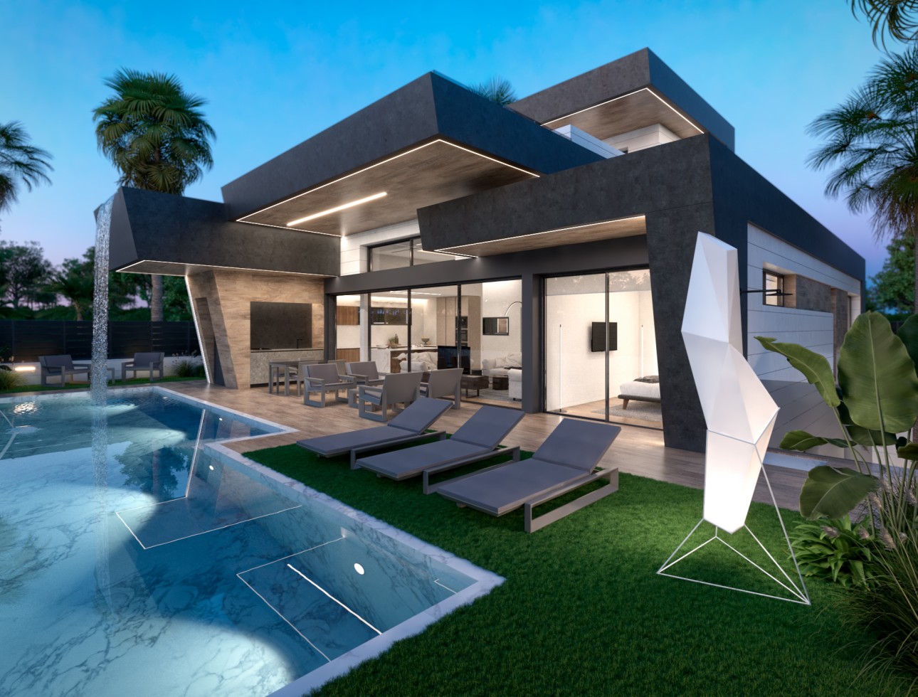 Nieuwbouw Woningen - Villa / Halfvrijstaand - Torre-Pacheco