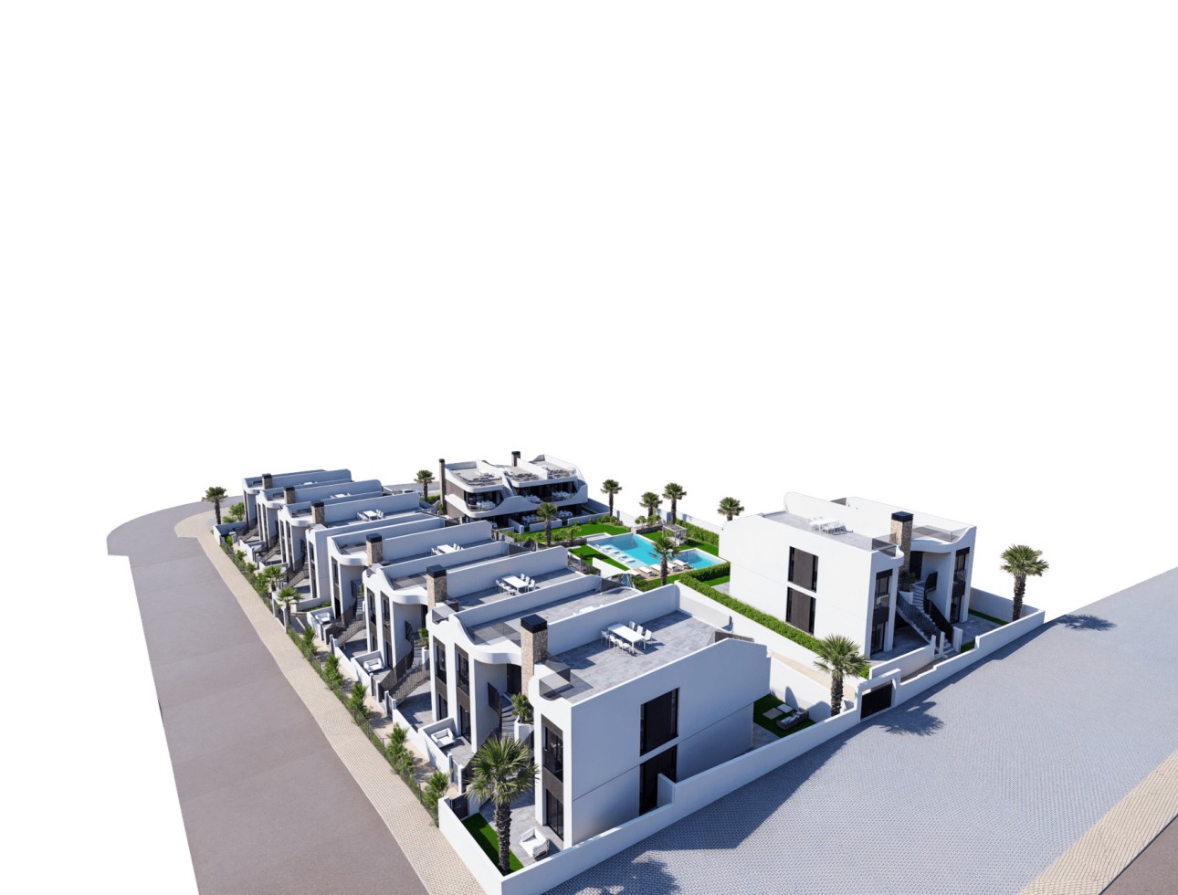Nouvelle construction - Bungalow de plain-pied - San Miguel de Salinas