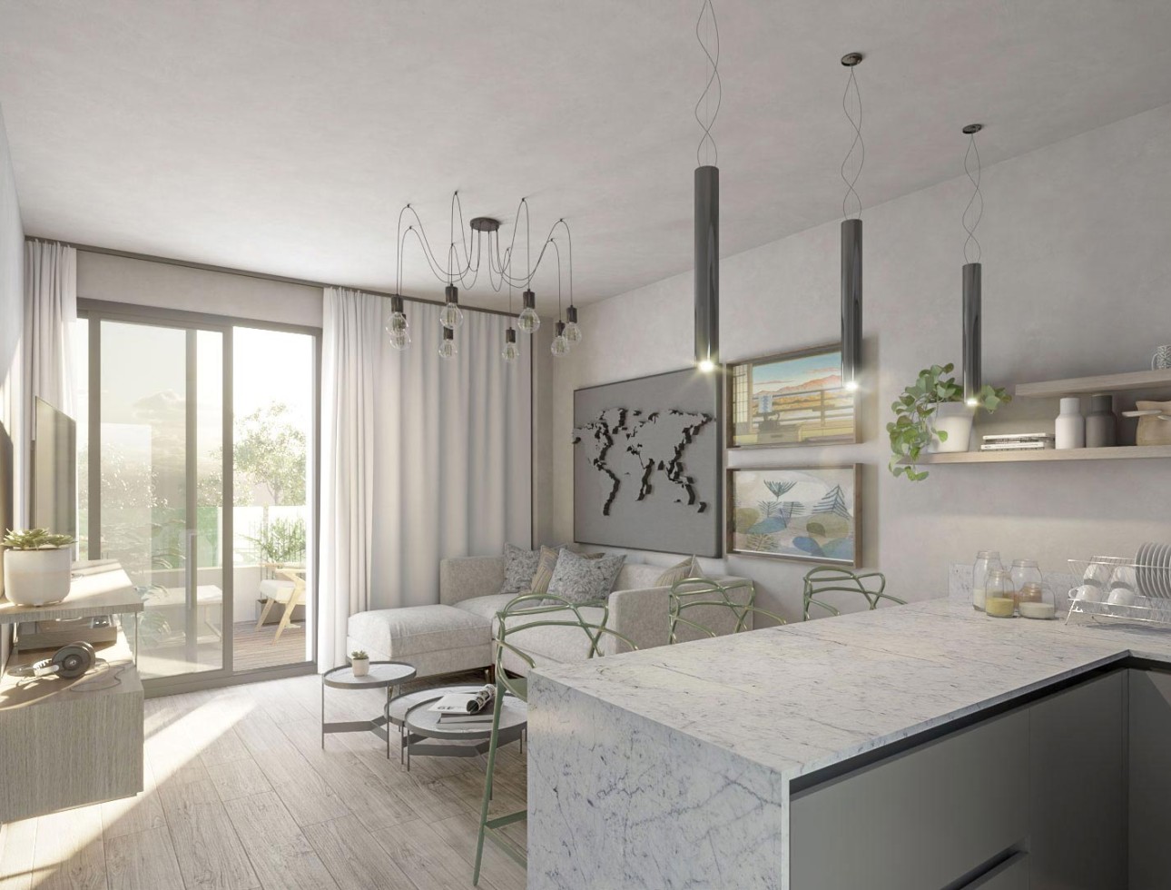 Obra nueva - Apartamento / piso - Las Lagunas Mijas