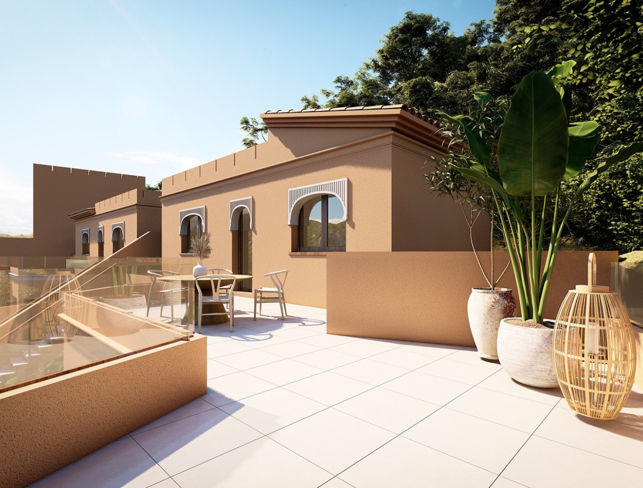 Terrasse avec vue sur la montagne - Nouvelle construction à Sierra Cabrera, Almería