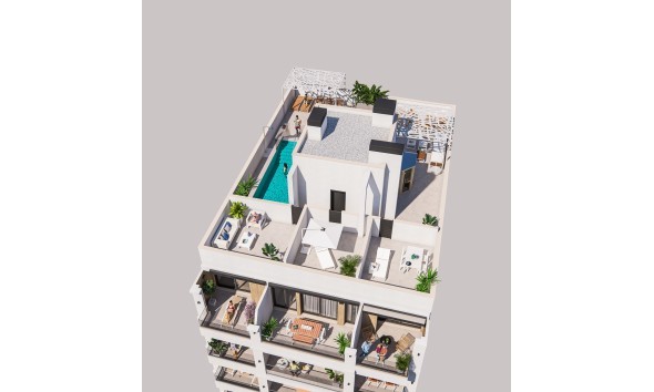 Neue Gebäude - Penthouse - Torrevieja