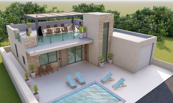 Nieuwbouw Woningen - Verhoogde bungalow - Fuente Alamo